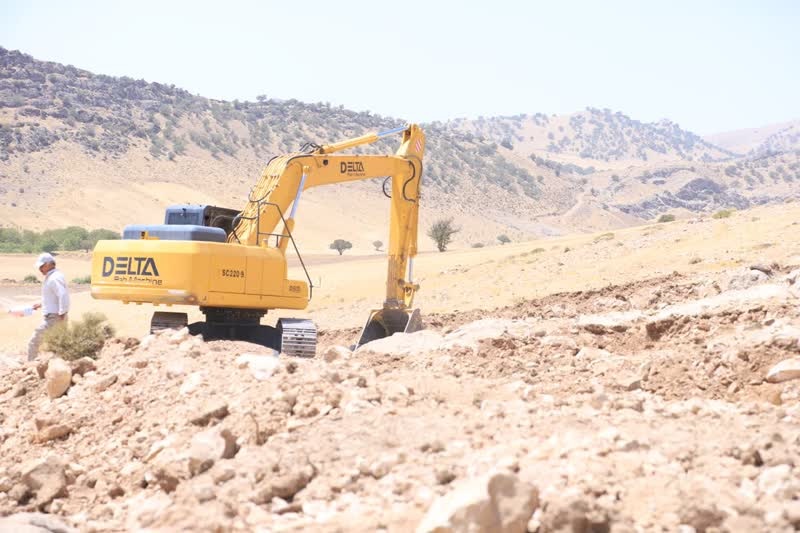 شروع عملیات آبرسانی مجتمع کفراج شهرستان دلفان