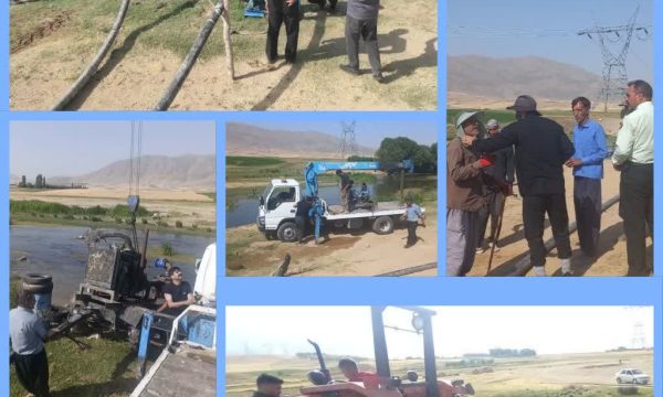 برخورد با برداشت‌های غیرمجاز آب در خرم‌آباد؛ ۷ موتور تلمبه از بستر رودخانه پل هرو جمع‌آوری شد